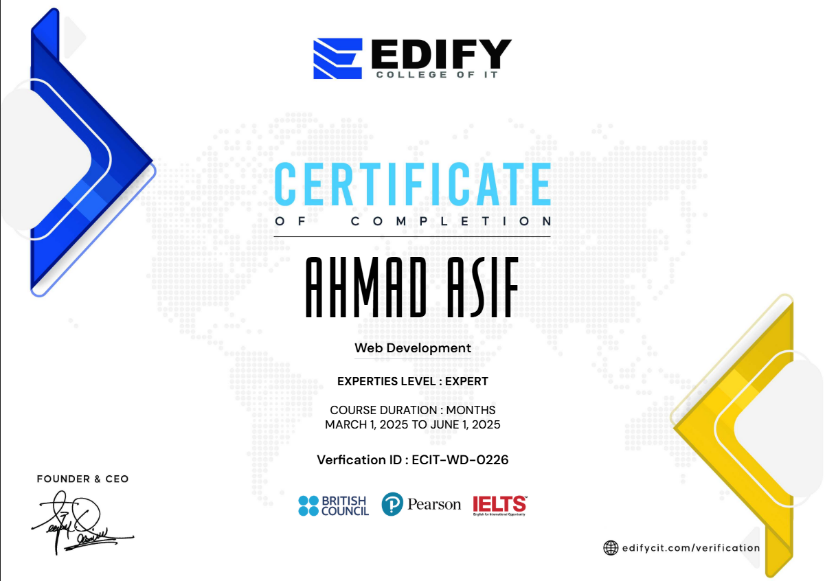  Web Development Certification